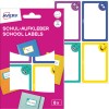 Slikovna podoba embalaže z listom nalepk: Avery nalepke za knjige, artikel: SCHOOL8S, format: 48 x 70 mm, vsebina: 8 nalepk / 2 lista, 4 nalepke/list?